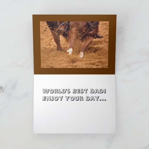 Cowboy and Horse Father's Day Card | Zazzle