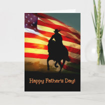 Cowboy and Horse Happy Father's Day Card
