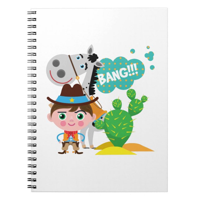 Cowboy and Horse Notebook (Front)