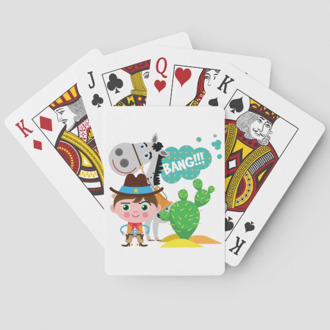 Cowboy and Horse Poker Cards (Back)