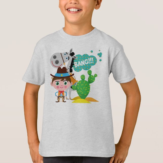 Cowboy and Horse T-Shirt (Front)