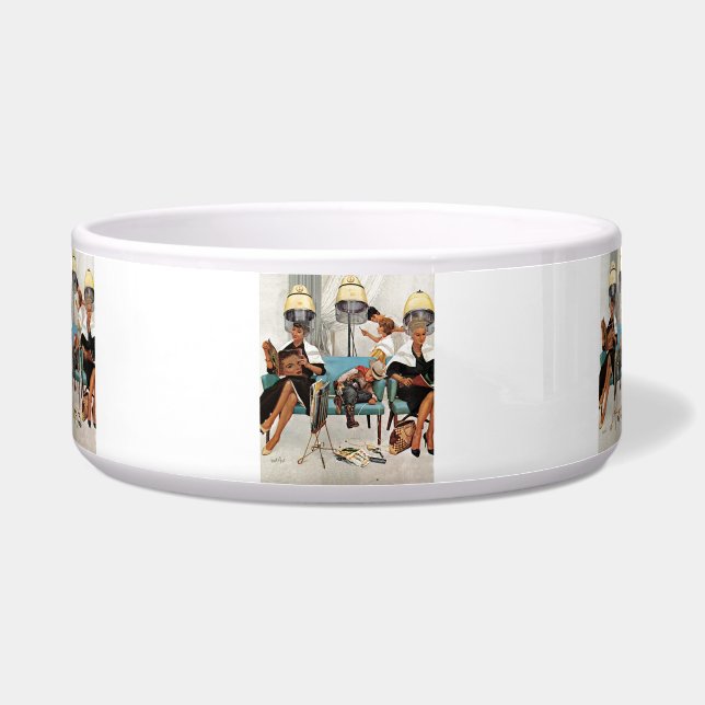 Cowboy Asleep in Beauty Salon Bowl (Front)