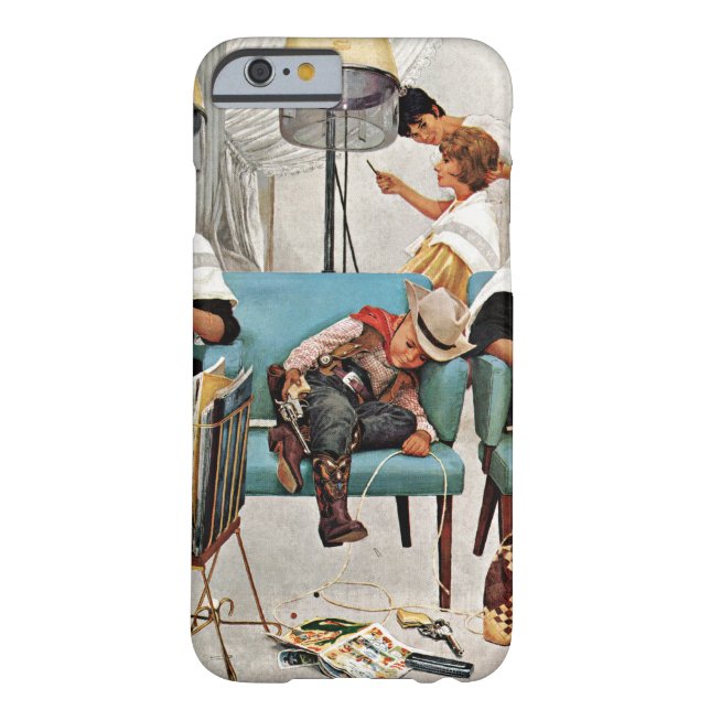 Cowboy Asleep in Beauty Salon Case-Mate iPhone Case (Back)