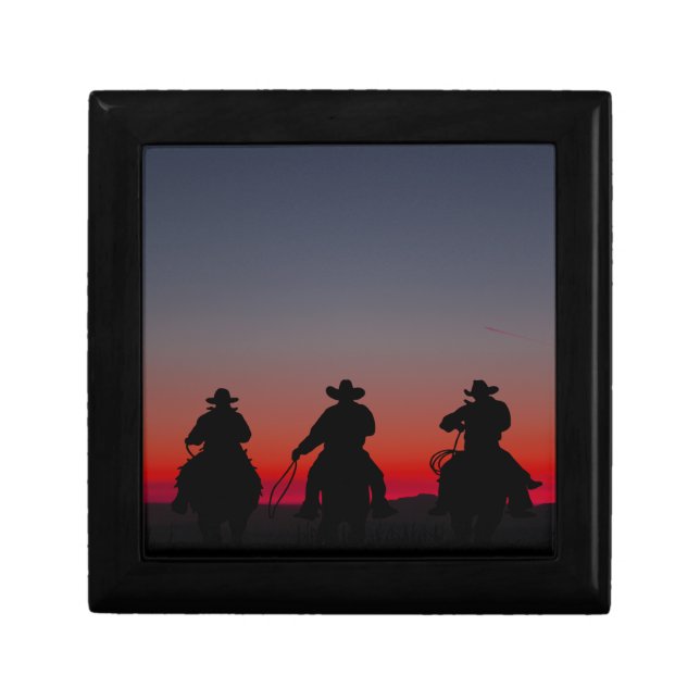 cowboy at sunset gift box (Front)