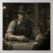 Cowboy at the Poker Table, by Natasha Us