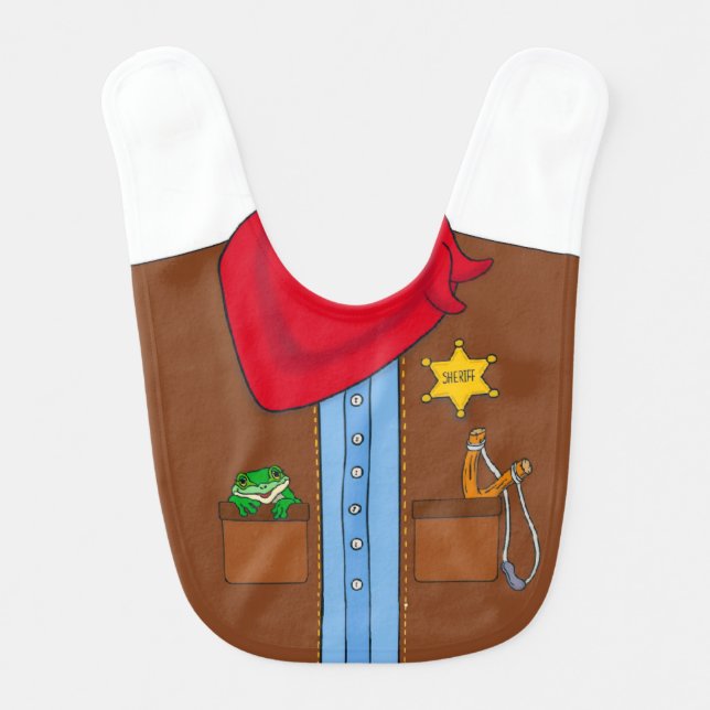 Cowboy Baby Bib (Front)