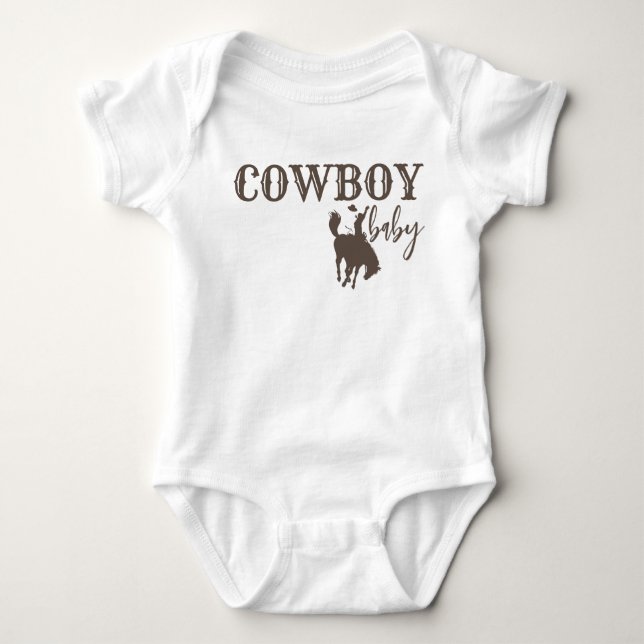 Cowboy baby bodysuit (Front)