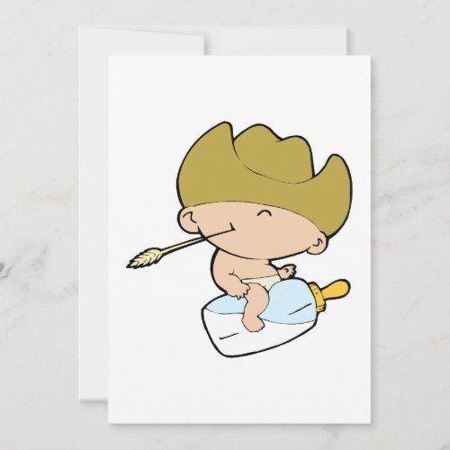 cowboy baby personalized announcements