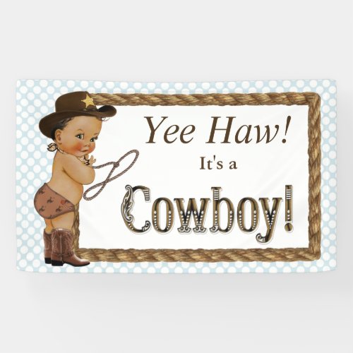 Cowboy Baby Shower Banner