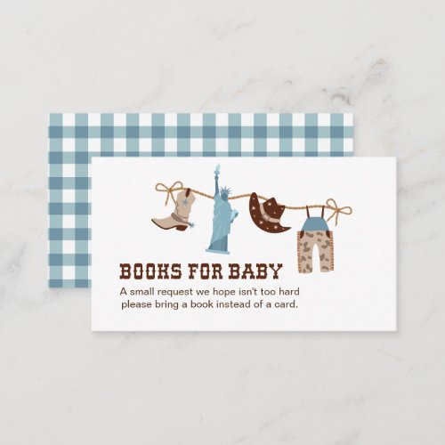 Cowboy Baby Shower Books for Baby Enclosure 