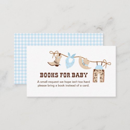 Cowboy Baby Shower Books for Baby Enclosure 