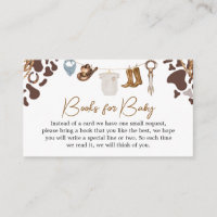 Cowboy Baby Shower Books for Baby