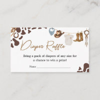 Cowboy Baby Shower Diaper Raffle