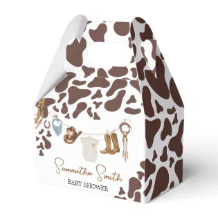 Cowboy Baby Shower  Favor Boxes