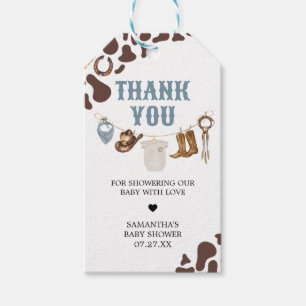 Cowboy Baby Shower Favor Tags