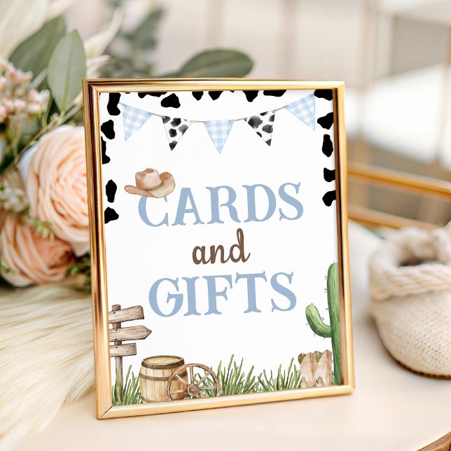 Cowboy Baby Shower Favors Table Sign (Creator Uploaded)