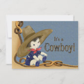 Cowboy Baby Shower Invitation (Front)