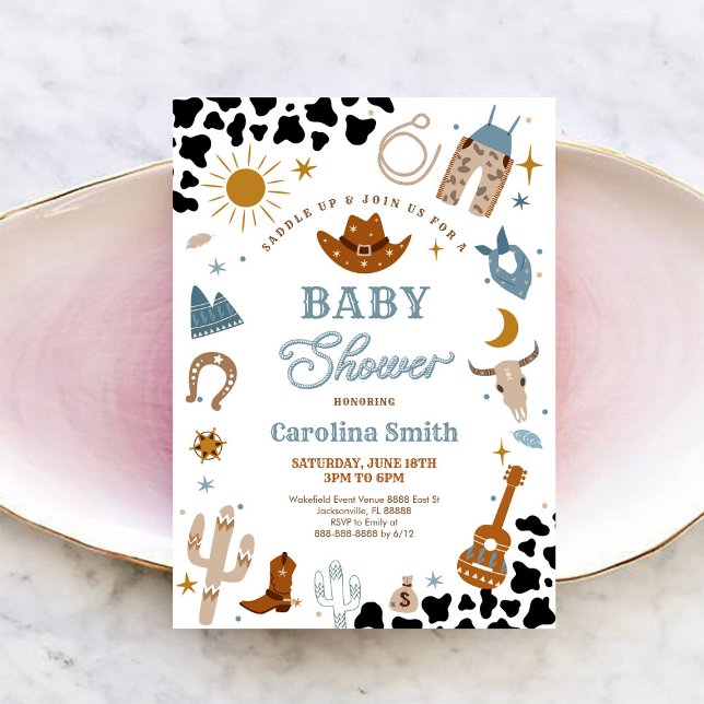 Cowboy Baby Shower Invitation (Creator Uploaded)