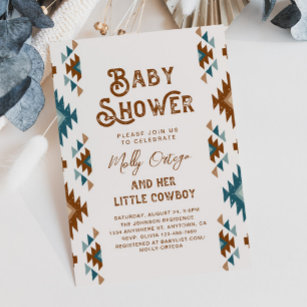 Cowboy Baby Shower Invitations   Southwest Baby