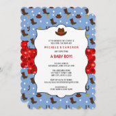 Cowboy Baby Shower Invite WESTERN / birthday party (Front/Back)