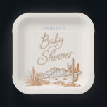 Cowboy Baby Shower Plates<br><div class="desc">Cowboy Baby Shower Plates
Ready to be personalized by you!</div>