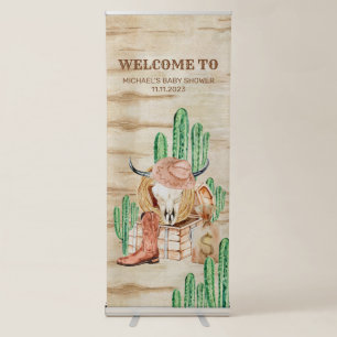 Cowboy Baby Shower Welcome Sign Western