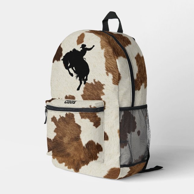Cowboy Backpack | Personalized Western Rodeo  (Back Corner Right)