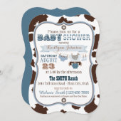 Cowboy Bandanna Jumper Baby Shower Invitation (Front/Back)