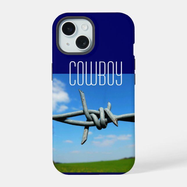 Cowboy Barbed-Wire Fence Iphone Case (Back)
