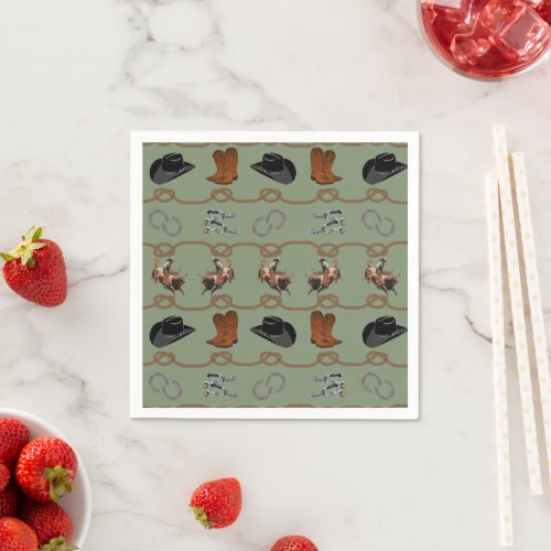 Cowboy Barn Party  Napkins