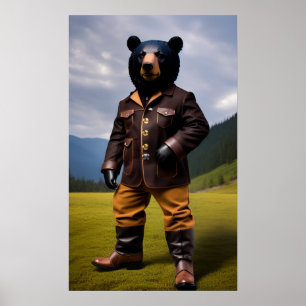 Cowboy bear poster