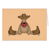 Cowboy Bear Tshirts and Gifts (Front Horizontal)