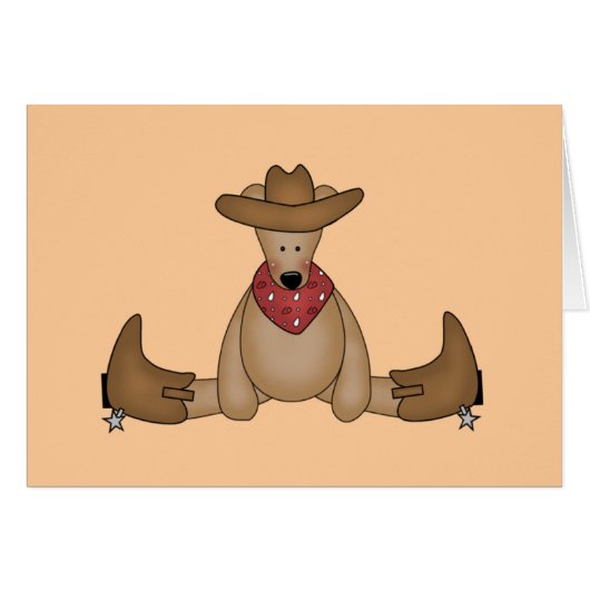 Cowboy Bear Tshirts and Gifts (Front Horizontal)