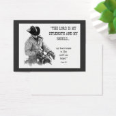 COWBOY, BIBLE TEXT: PENCIL: ACEO SIZE (Desk)