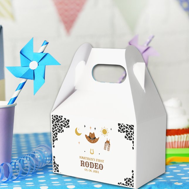Cowboy Birthday Boy Favor Boxes (Creator Uploaded)