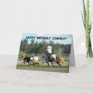 Cowboy Birthday Card