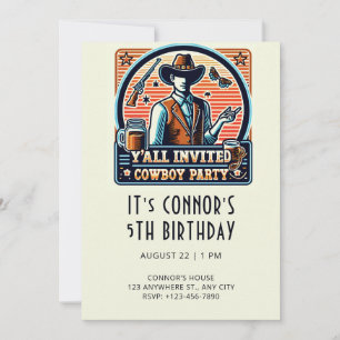 Cowboy Birthday Invitation