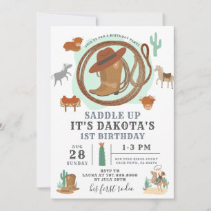 Cowboy Birthday Invitation