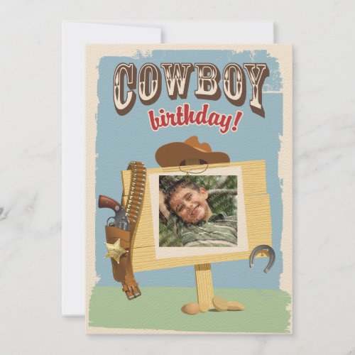 Cowboy Birthday Invitations
