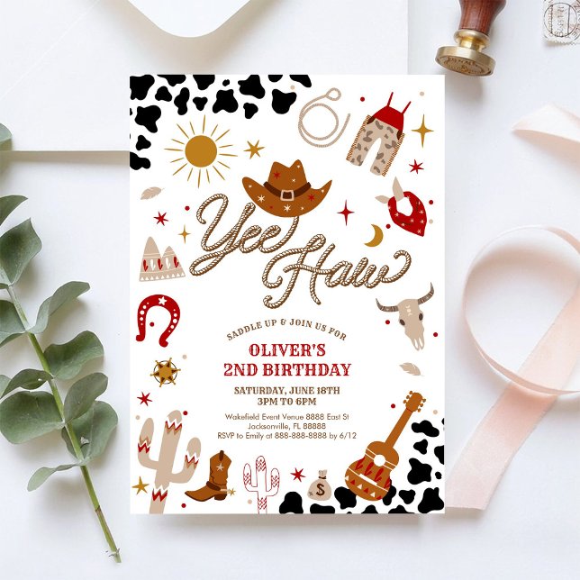 Cowboy Birthday Invitation Boy (Creator Uploaded)
