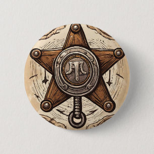 Cowboy Birthday Party Button