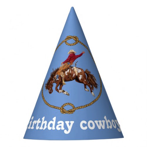 Cowboy birthday  party hat