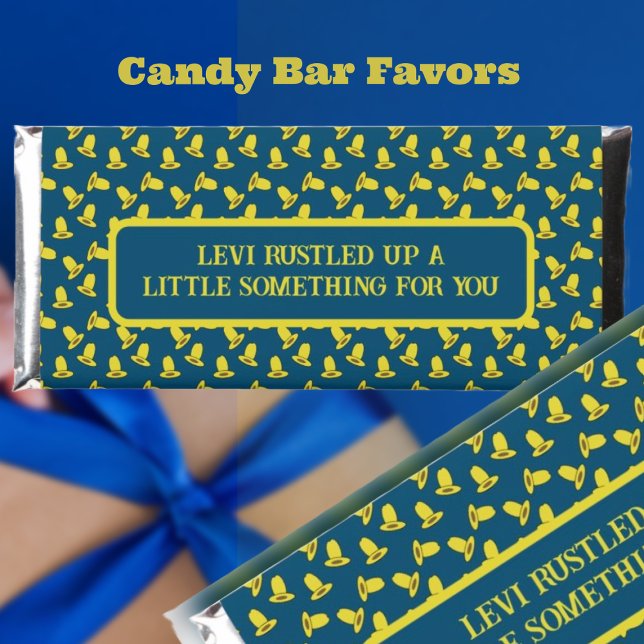 Cowboy Birthday Party Hershey Bar Favors (Creator Uploaded)