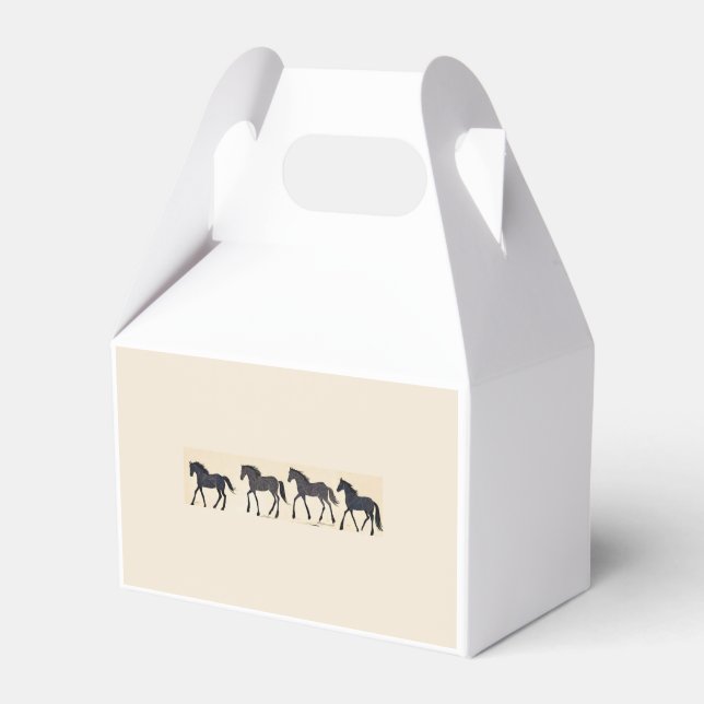 Cowboy Birthday Party - Horse Favor Boxes (Front Side)