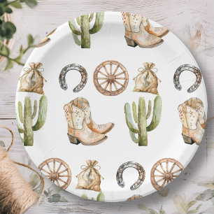 Cowboy Birthday Party Paper Plates