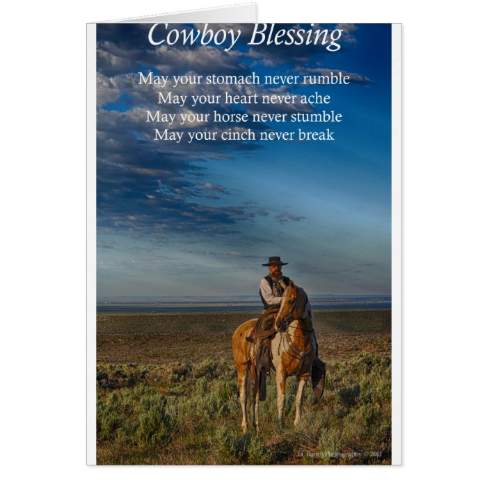 Cowboy Blessing Card