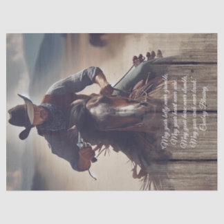 Cowboy Blessing Western Man Horse Tissue Paper