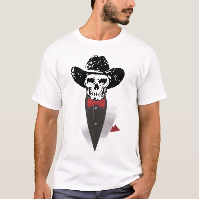 cowboy bone scull T-Shirt (Front)