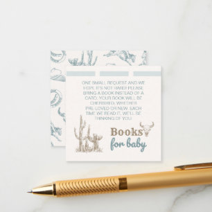 Cowboy Books For Baby Insert Enclosure Card