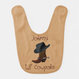 Cowboy Boot and Hat Bib